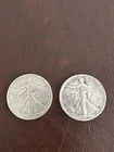 1934-S And 35-P Silver Walking Liberty Half Dollars