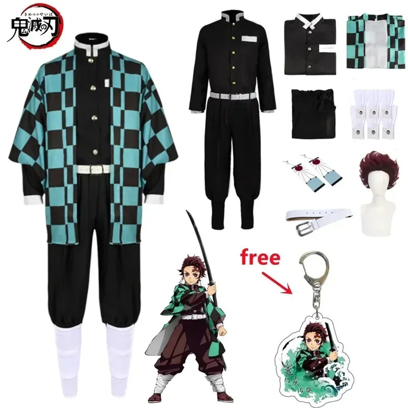 Anime Kamado Tanjirou Cosplay Demonio Moordenaar Halloween Juegos con disfraces
