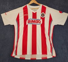 Chivas De Guadalajara Soccer Jersey Red White Mens XL
