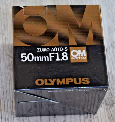 NEU OLYMPUS OM-SYSTEM ZUIKO AUTO-S 50MM f/1.8 MANUELLER FOKUS KAMERA OBJEKTIV