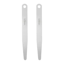 2pcs Metric Thickness Feeler Gauge 0.05mm Single Blade Tapered Feeler Gauge