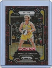 2024 Panini Monopoly Prizm Classic Icons Layshia Clarendon WNBA #57 Sparks