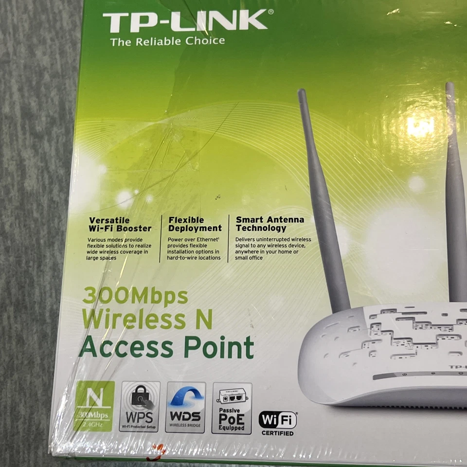 TP-Link Wi-Fi Booster TL-WA901ND 300Mbps 2.4GHz Wireless N Access Point Open Box - Image 3 of 4