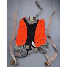 Gorilla Treestands Safety Harness Vest Hunting Fall Protection Camo Orange