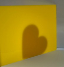 Acrylic Plexiglass Plastic Sheet-1/8" (3mm) thick-Yellow Translucent-24" x 48"