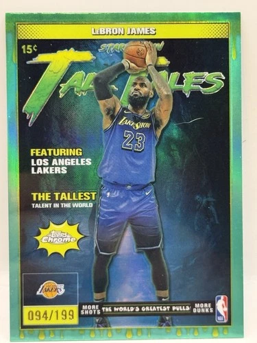 2025 Topps Chrome LeBron James Refractors Aqua (RAW)