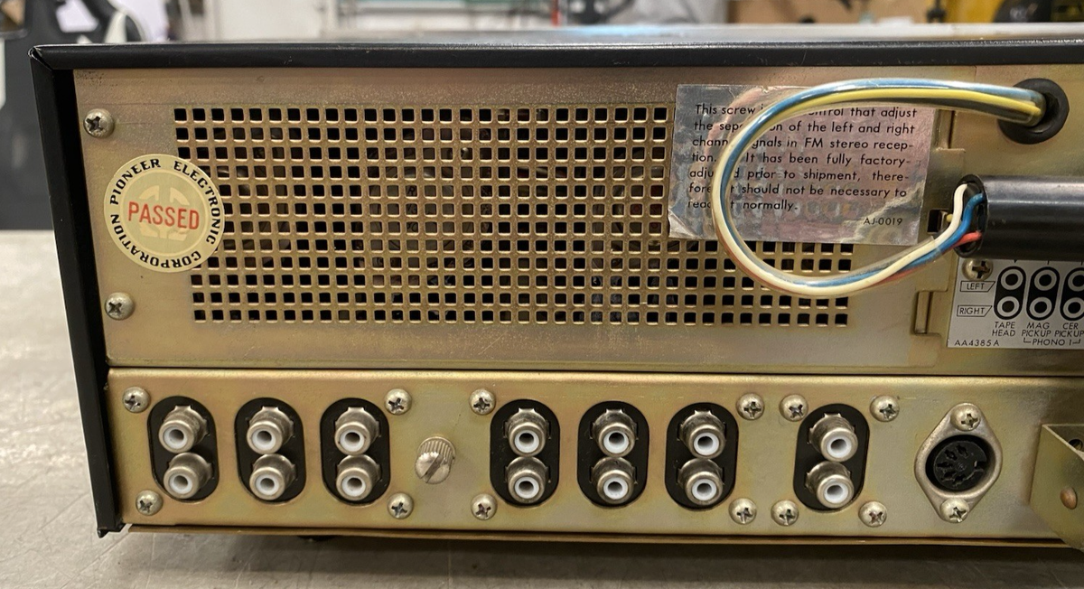 1969 Japan Pioneer SX-1000TA AM/FM Stereo Receiver - SHOWN WORKING