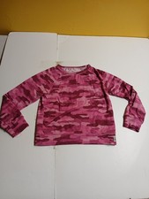 Lucky brand pink camouflage long sleeve sweatshirt girls small 7/8