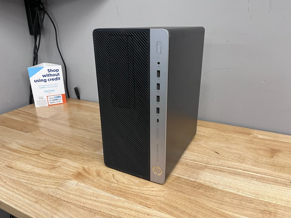 HP EliteDesk 705 G4 MT Desktop Computer AMD A6 Pro, 512GB SSD, 8GB, W10 - Image 3 of 4