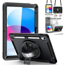 Case For iPad (A16) 11inch 2025 Shockproof 360 Rotate Cover Screen Protector