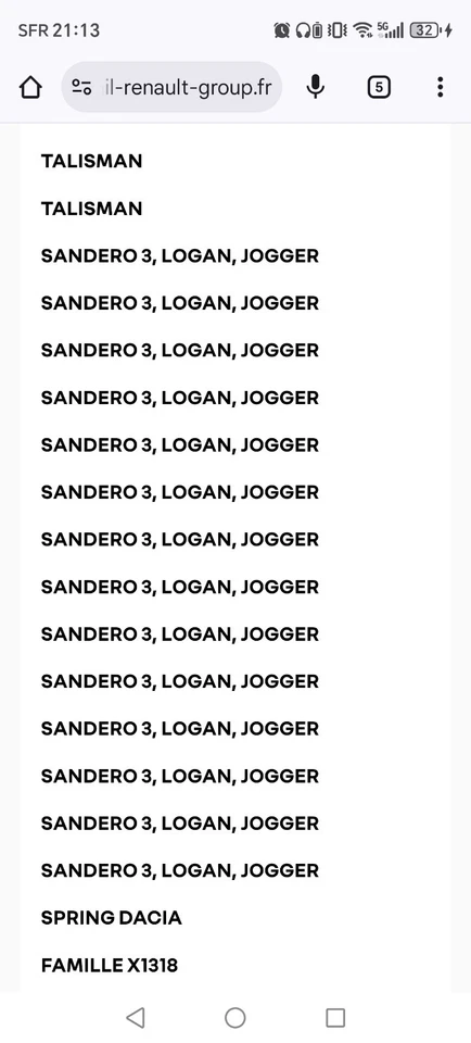 GOUJONS BOULONS Écrous antivol de roues DACIA RENAULT - Photo 3/4