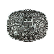 Montana Silversmiths Hesston Wrangler NFR 2006 AGCO Commemorative Belt Buckle