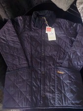 Navy Barbour Jacket, Teen Size L (13 Year Old Approx), New With Tags