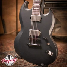 ESP LTD Viper - 1000 Electric Baritone Guitar - Black Satin