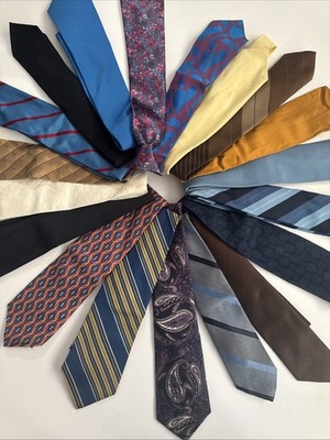 Lot 19 Men s Neckties   Mid-Tier Dept Store Brands Stripes Paisley Dress Ties