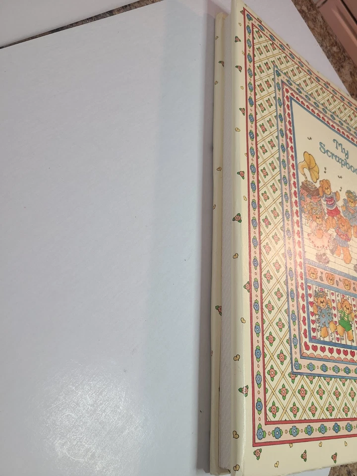 Álbum de recortes de colección 1986 diseño de osos de peluche LUCY RIGGS Gibson sin usar 14x12  Foto 2 de 4