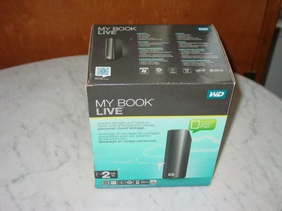 NEW WD Western Digital MY BOOK LIVE 2TB Personal Hard Drive Cloud Storage