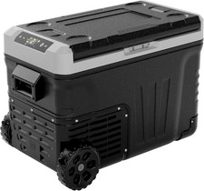 12V Car Refrigerator Freezer Portable Cooler -4  68  DC/AC w/Wheels for Camping