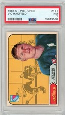 1968 - 1969 OPC O-Pee-Chee Vic Hadfield #171 PSA 7 P1460
