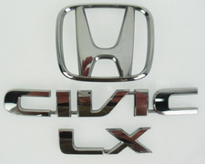 Honda Civic Lx H Rear Trunk Nameplate Logo Symbol Script Badge Emblem 01-05 Honda Civic Lx H Rear Trunk Nameplate Logo Symbol Script Badge Emblem 01-05