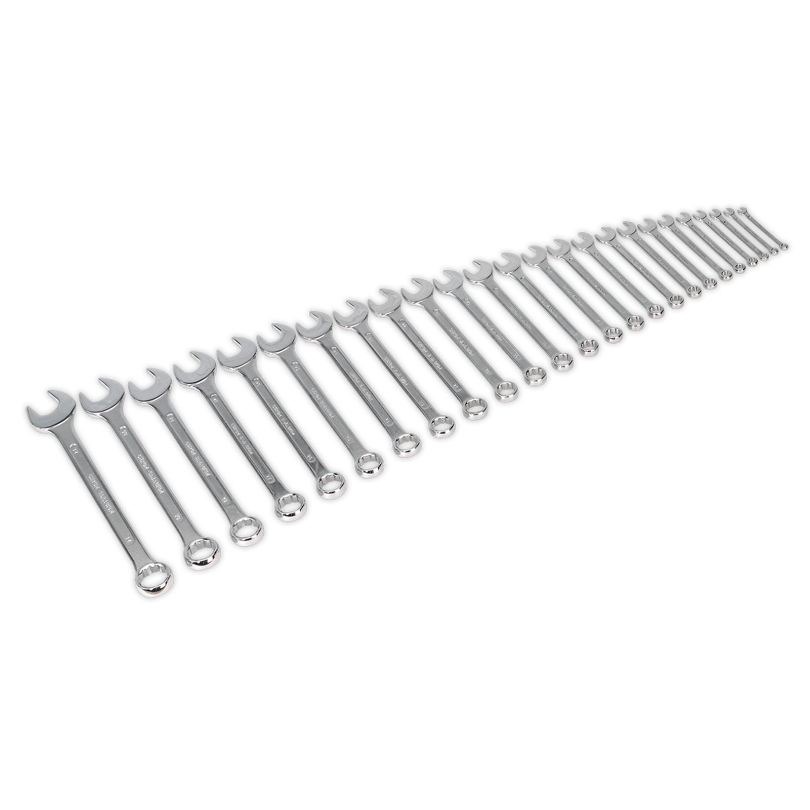 Sealey S0401 Combination Spanner Set 25Pc Jumbo Metric - Image 3