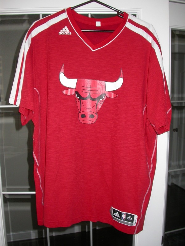 Chicago Bulls 12-13 Game/Player Used/Worn NBA Warm Up Jersey - Malcom Thomas LOA
