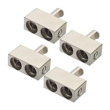 4pcs Car Audio Power/Ground Dual 1/0 Gauge To 1/0 Gauge Offset Amp Input