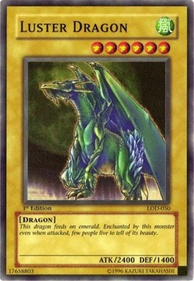 Luster Dragon LOD-050 Super Rare 1st Edition Yugioh HP