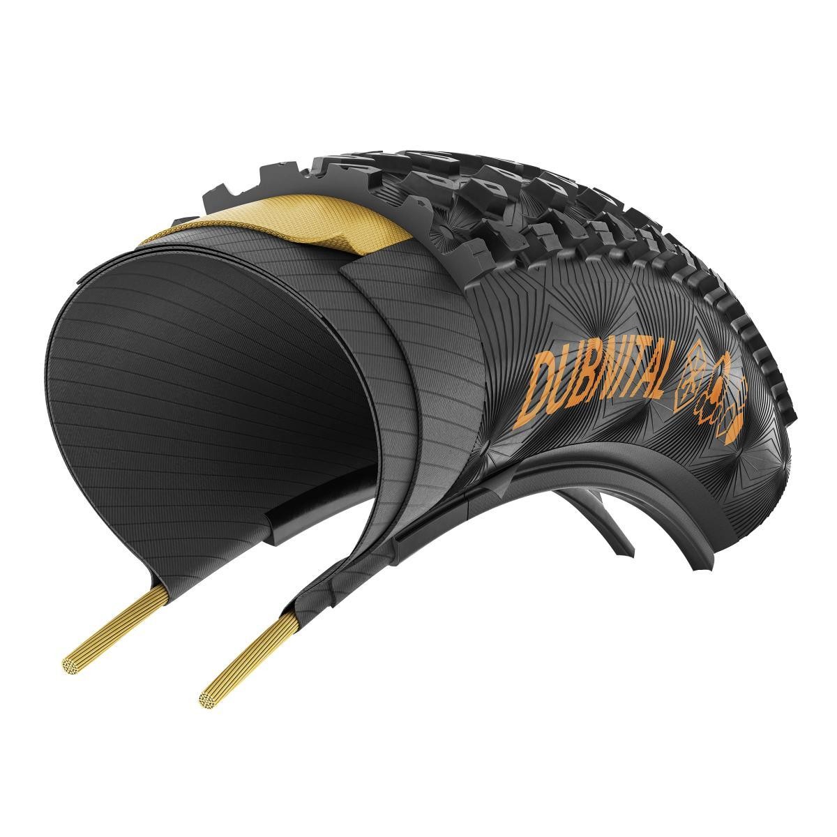 Pneu VTT 27.5 Continental Dubnital Trail Rapid Souple et Tubeless Ready
