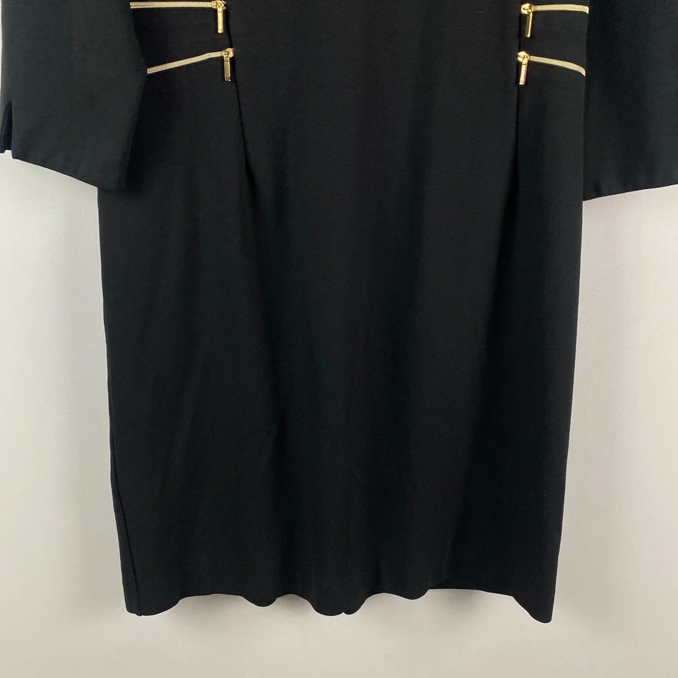 Seraphine Maternity Dress Size 12 Black 3/4 Sleeves Workwear - Image 3 of 4