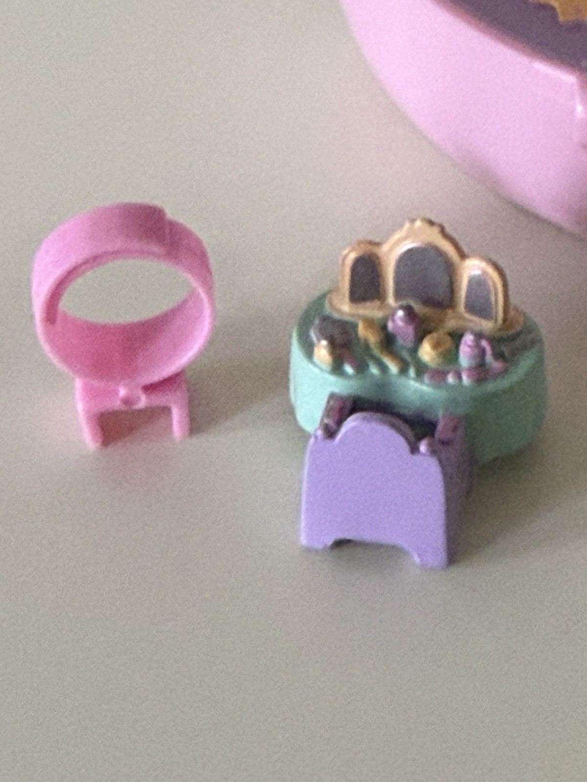 Polly Pocket POLLY’s BIG NIGHT OUT Ring Case Playset 100% COMPLETE 1995 Vintage