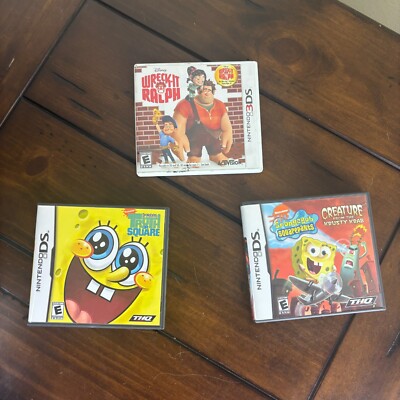 SpongeBob's Truth or Square Creature from Krusty Crab Dragon 2 Nintendo DS DS3