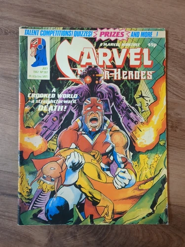 Marvel Super-Heroes #387 UK - Alan Moore Captain Britain - 1st App. of The Fury!