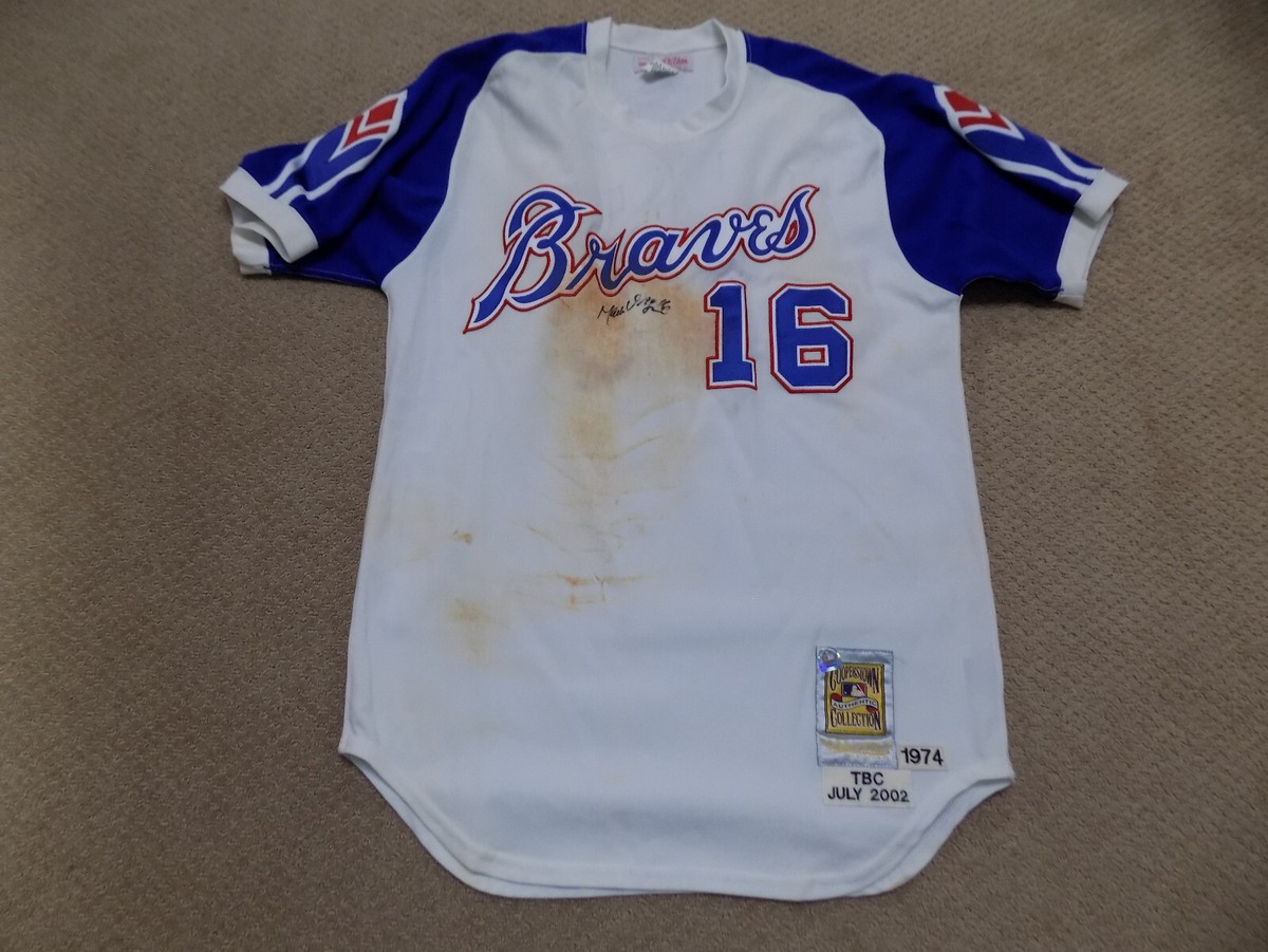 Mark DeRosa Game Worn Signed Jersey 2002 Atlanta Braves MLB