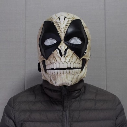 Deadpool Batman Resin Mask Head Cover Halloween Cosplay Prop Full Face Masks - Picture 9 of 12