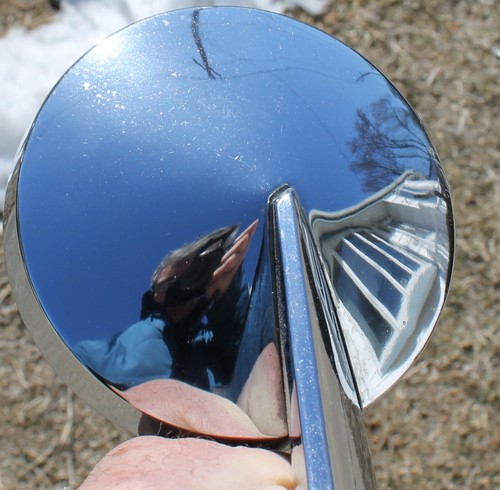 OEM 1969-1970 CHRYSLER IMPERIAL DRIVER LEFT SIDE VIEW CHROME MIRROR - Picture 7 of 24