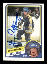 1984-85 O-Pee-Chee 189 Jorgen Pettersson signed auto crisp sig BXCP29 ID: 79007