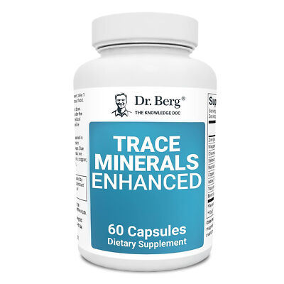 Dr. Berg Trace Minerals Enhanced Complex - 70+ Nutrients, Enhance Body Energy