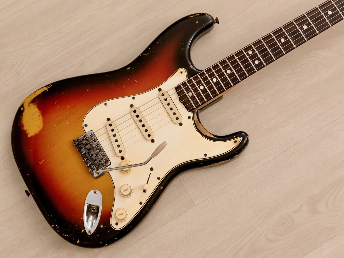 1965 Fender Stratocaster Vintage Electric Guitar Sunburst w 1964