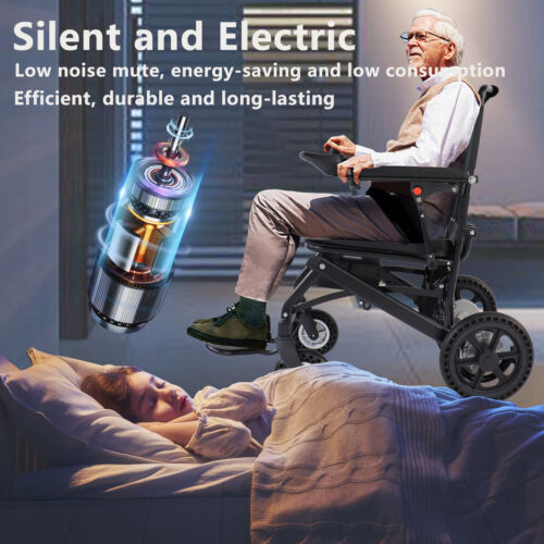 Foldable Portable Lightweight Wheelchair Electric Power Mobility Wheelchair New - Picture 7 of 7