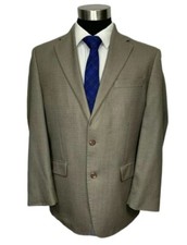 295 Ralph Lauren Mens Solid Beige Blazer Sport Coat 40R