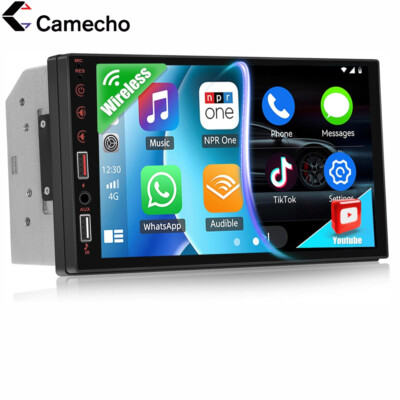 Doppel 2 DIN 7'' Wireless Apple Carplay Autoradio Android Auto USB Bluetooth AUX