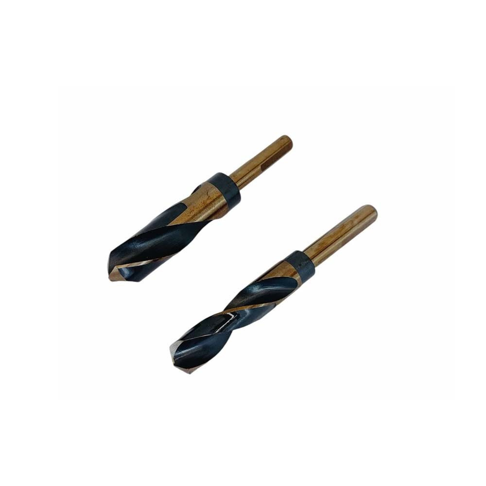 17 Pc HSS Cobalt Silver & Deming Drill Bit Set 1/2'' Reduced Shank