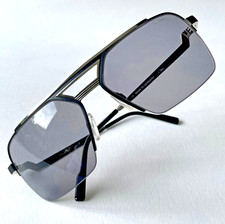 CAZAL 9102 Col 2 Nero Argento Sole Half Rim Germania 607 616 623 Like Nuovo