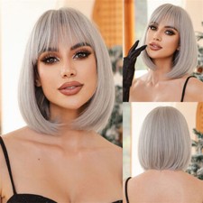Short Hair Wig Chemical Fiber Wave Hea Air Bangs Fashion Natural Full Head Cover