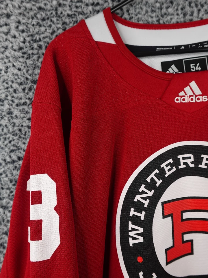 Хоккейная футболка Portland Winterhawks красная Adidas размер 54 Toyota сезон 2018 No18 - Изображение 2 из 4