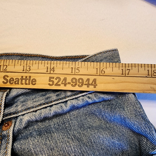Levis 560 Men Jeans Comfort Fit  36 W x 34 L, Light Blue, Casual, Flaw Stain - Picture 17 of 21