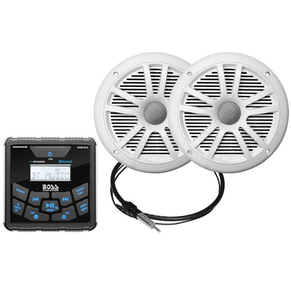 1 Set Boss Audio Systems MCKGB450W.6 Marine Lautsprecher Wasserdicht AUX-image