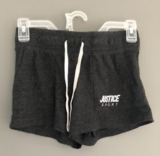 justice sport Active girls shorts gray size 10 EUC