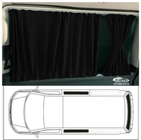3 Fenster Gardinen FüR Vorhang VW T5 T6 Transporter Caravelle Schwarz 716-1